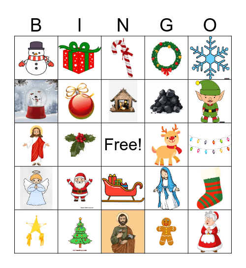 Christmas Bingo Card