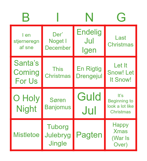 JULESANGE BINGO Card