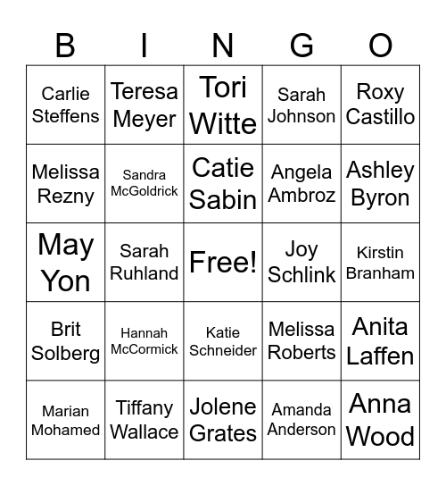 2024 FBP Staff Names BINGO (game 3) Bingo Card