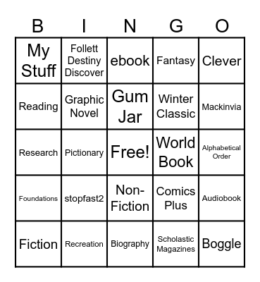 December Bingo Card