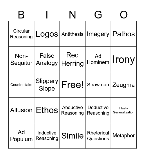 CRM 2.2 Bingo Card