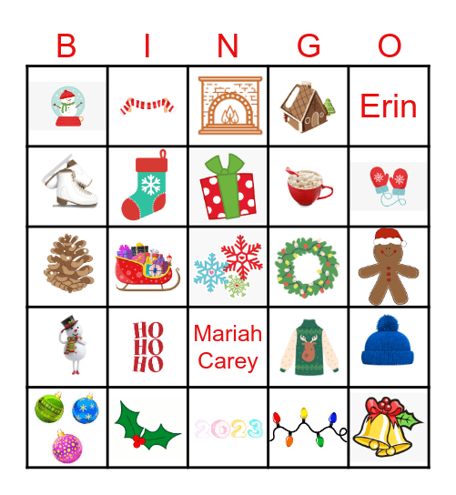 Deck the Halls Bingo Card