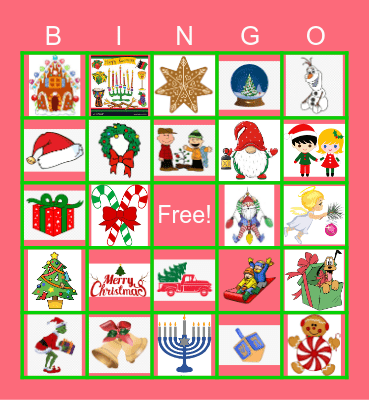 HFC CHRISTMAS 2024 Bingo Card