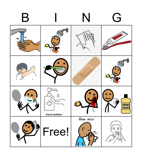 Hygiene Bingo Card