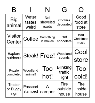 MAPLE SYRUP Bingo Card