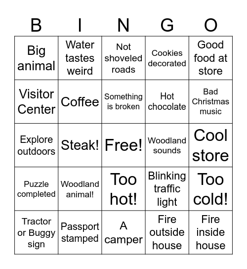 MAPLE SYRUP Bingo Card