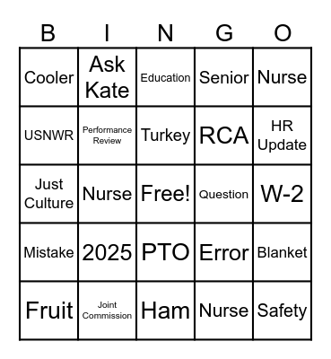 Forum Bingo Card