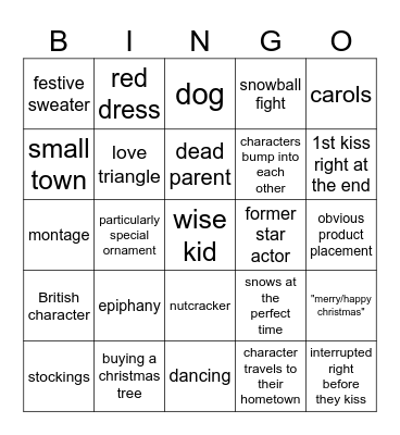 Christmas Bingo Card