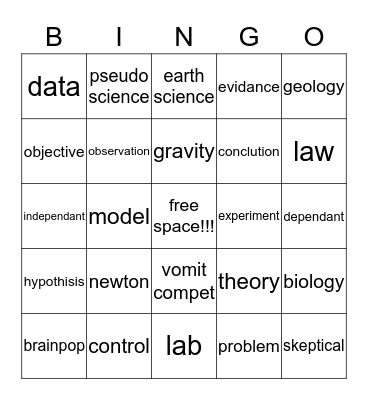 Tesslyn's Bingo Card