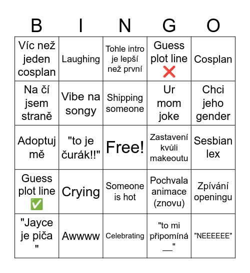 Arcane w/El Bingo Card