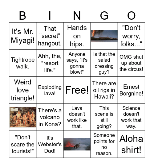 Bad Movie BINGO! Bingo Card