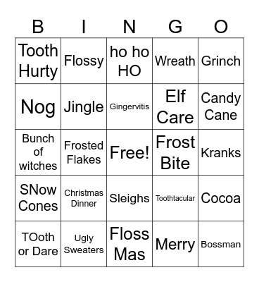 Holiday Disco!!! Bingo Card