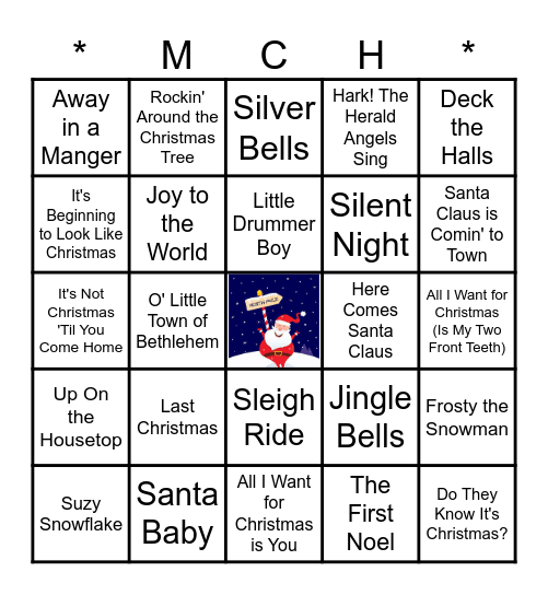 North Pole BINGO! Bingo Card