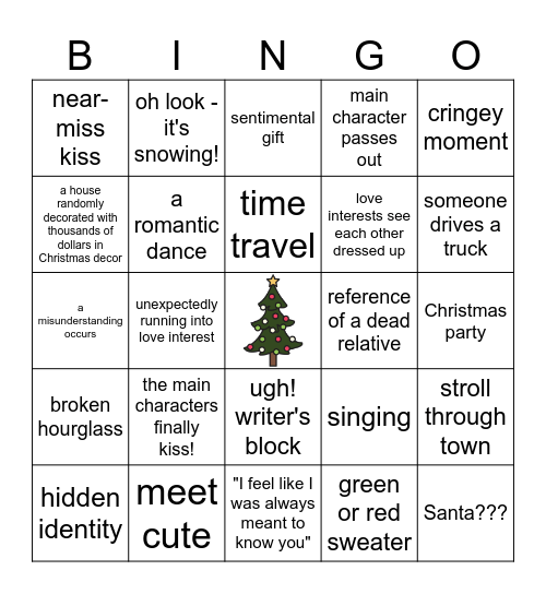 A Biltmore Christmas Bingo Card