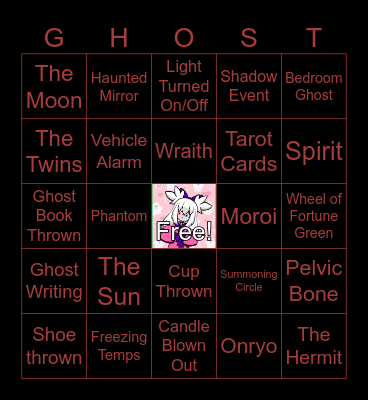 Phasmo Bingo! Bingo Card