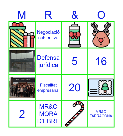 NADAL 2024 Bingo Card