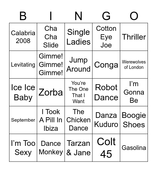 GREENGOS Bingo Card