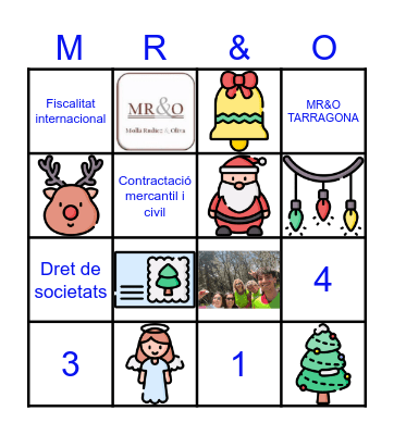 NADAL 2024 Bingo Card