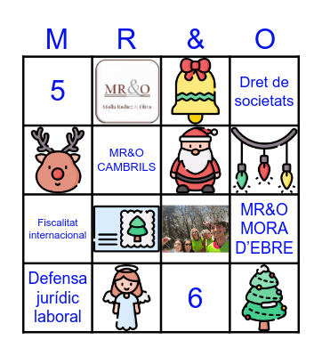 NADAL 2024 Bingo Card