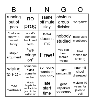 bear kill bearself Bingo Card