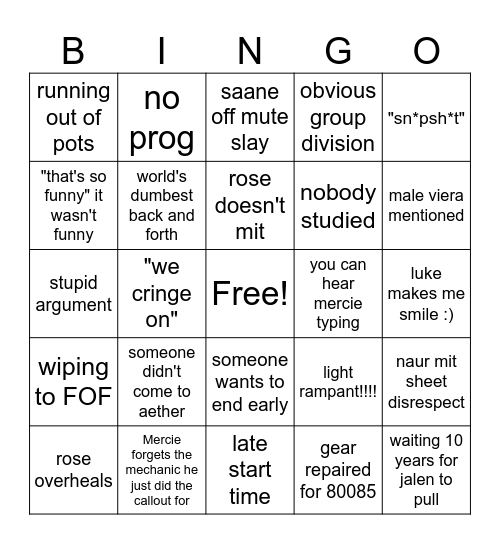 bear kill bearself Bingo Card