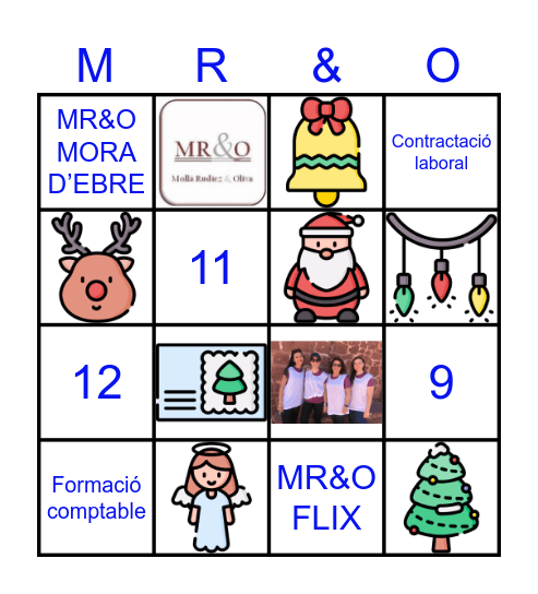 NADAL 2024 Bingo Card