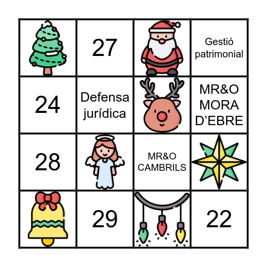 NAVIDAD Bingo Card