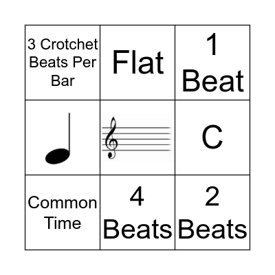 Grade 1/2 Theory (Card 4) Bingo Card