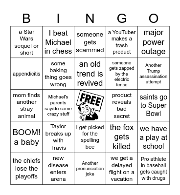 2025 bingo Card