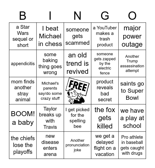 2025 bingo Card