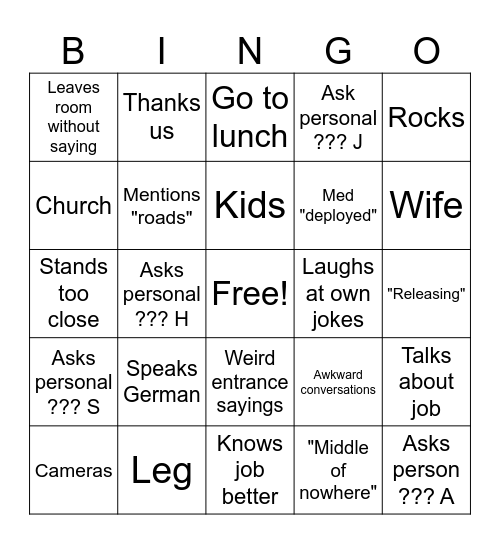 K-BINGO Card