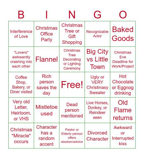 Saikko's Christmas Bingo 1 Bingo Card