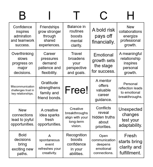 Gemini ♊️ | Libra ♎️ | Aries ♈️ Bingo Card