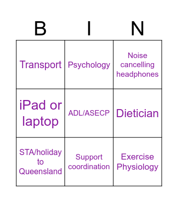 AuDHDcPTSD-OCD Bingo Card