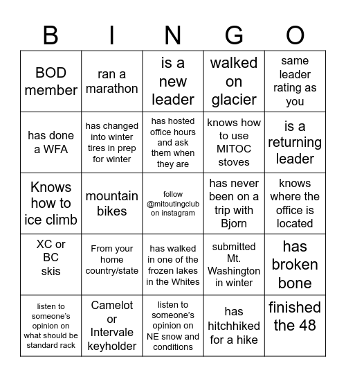 Bingo Card