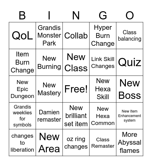 KMS SHOWCASE Bingo Card