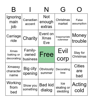 2024 Hallmark Bingo Card