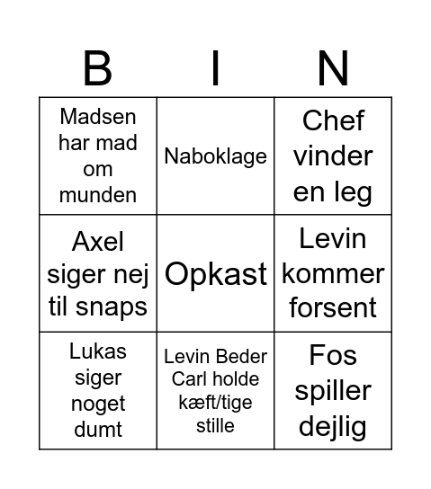 Geo Bingo Card