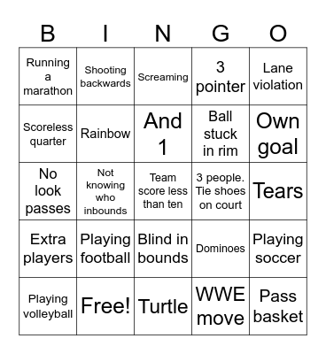 That Just Happened Bingo Card