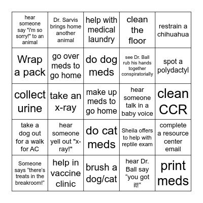 ESC Medical BINGO! Bingo Card