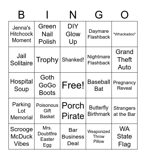 Lifetime Bingo Card