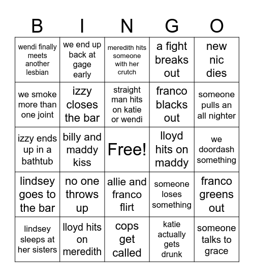 santa con bingo Card