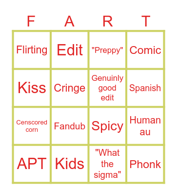 RadioApple Shorts Bingo Card