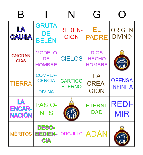 Novena Navidad 2024 Bingo Card