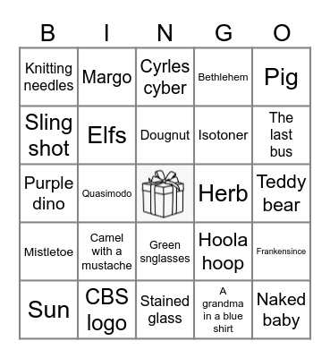 80’s Commercial bingo Card