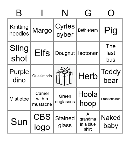 80’s Commercial bingo Card