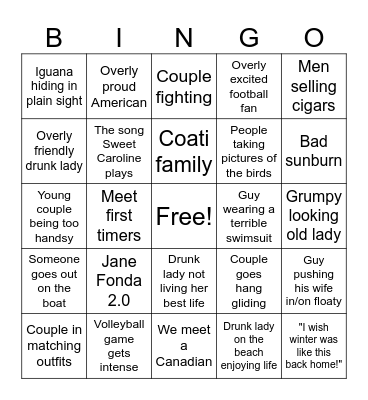 Mexico Bingo! Bingo Card