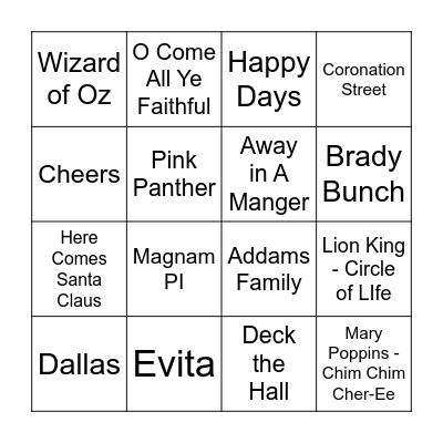 Mixed Bag Bingo Card