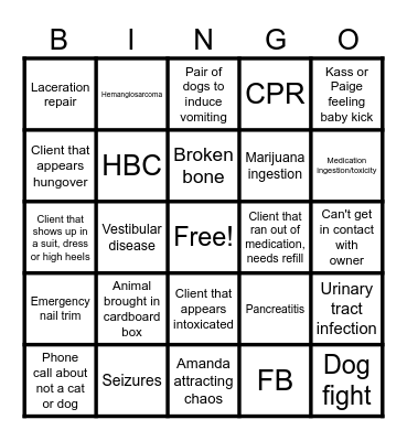 Happy New Year Bingo Card