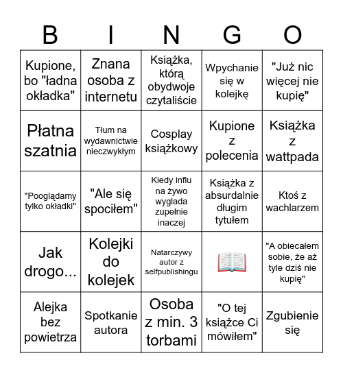 TDK Bingo Card